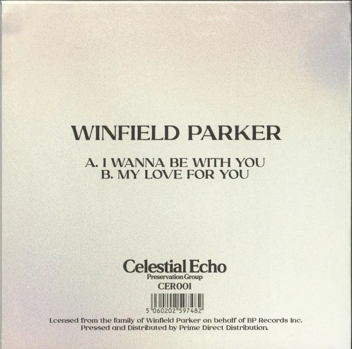 Обратная сторона обложки — Winfield PARKER — I Wanna Be With You (Record Store Day RSD 2024)