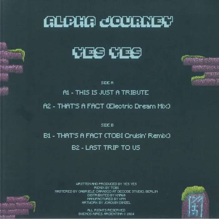 Back cover — YES YES — Alpha Journey