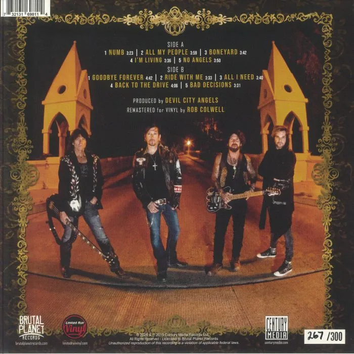 Обратная сторона обложки — DEVIL CITY ANGELS — Devil City Angels (reissue)