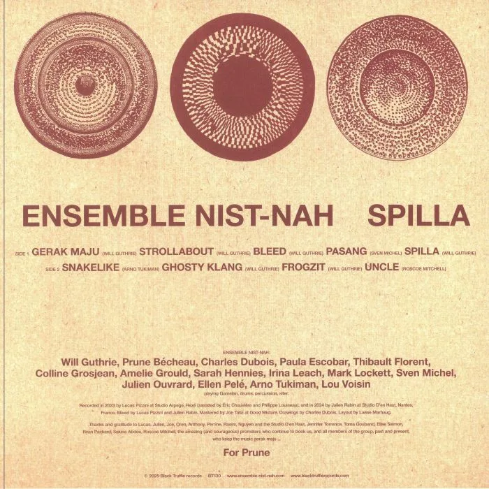 Back cover — ENSEMBLE NIST NAH — Spilla