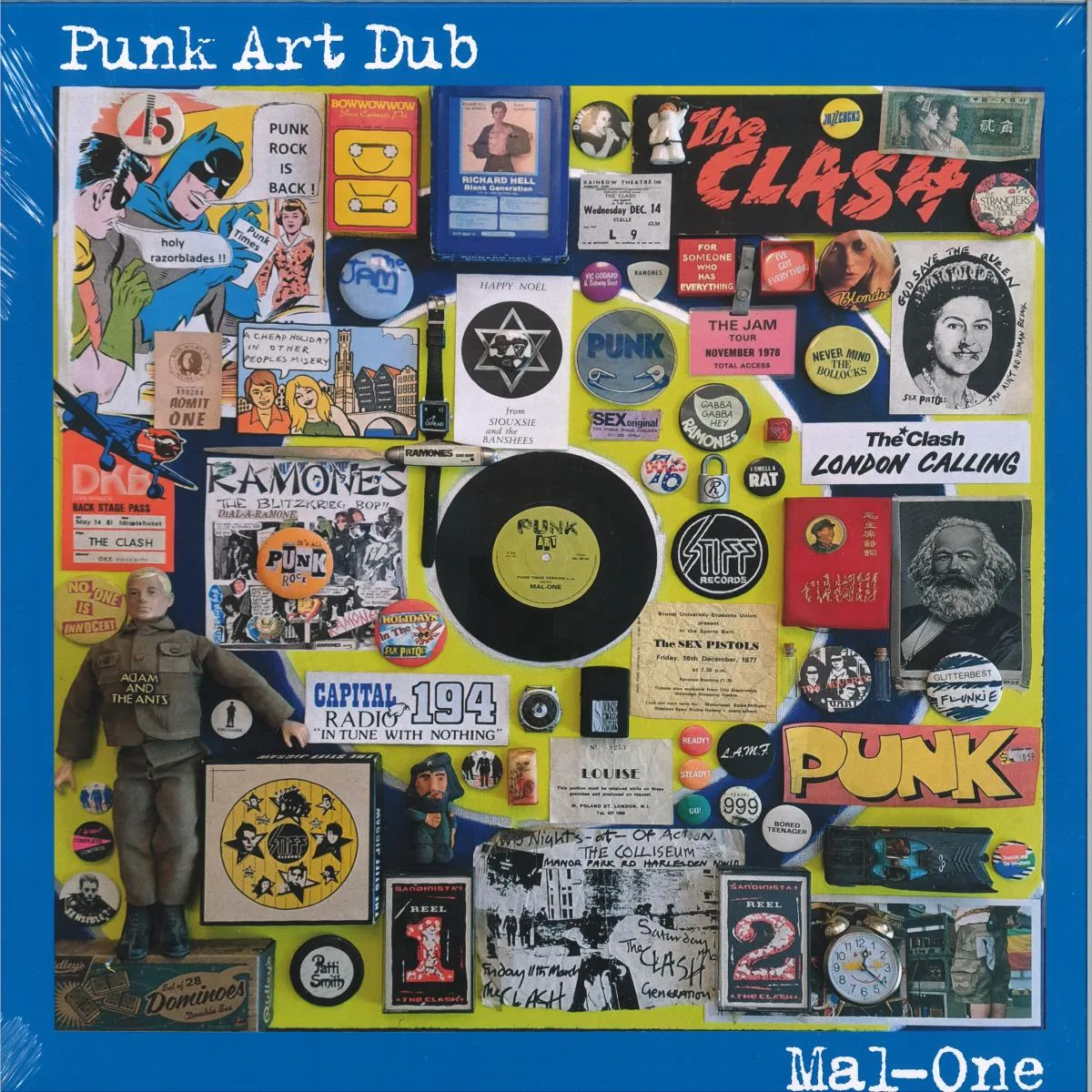 Лицевая сторона обложки — Mal-One — Punk Art Dub LP