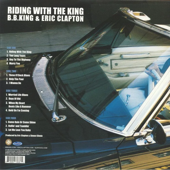Обратная сторона обложки — Eric CLAPTON / BB KING — Riding With The King (remastered)