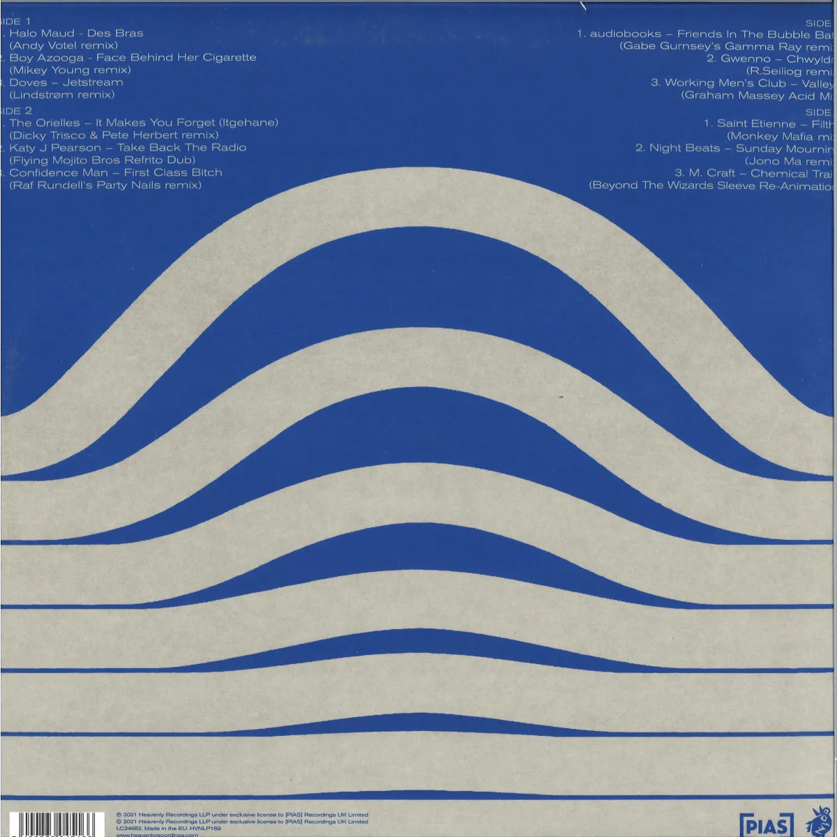 Back cover — Various — Heavenly remixes 2 (2X12")
