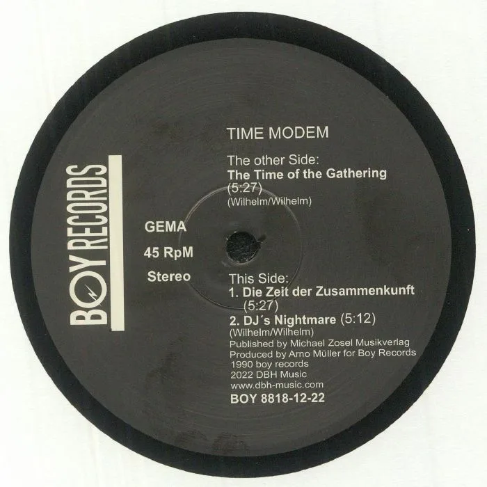 Обратная сторона обложки — TIME MODEM — The Time Of The Gathering (reissue)