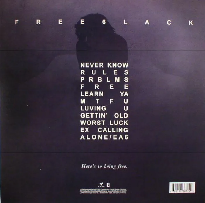 Back cover — 6LACK — Free 6lack (B-STOCK)