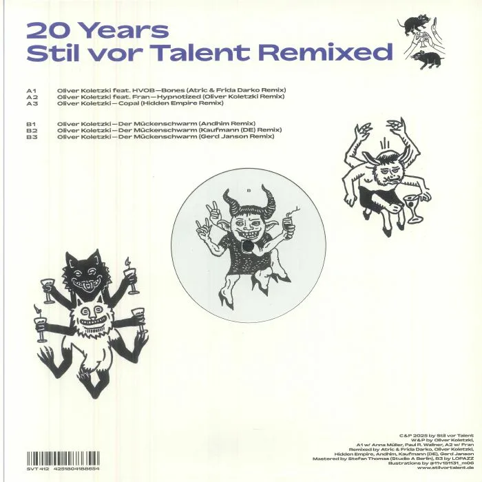 Back cover — Oliver KOLETZKI — Stil Vor Talent 20 Years Remixed