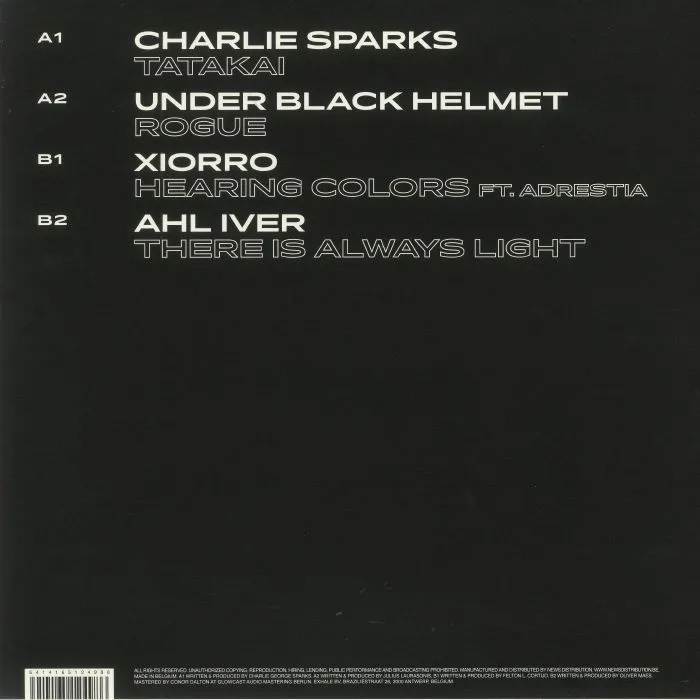 Back cover — Charlie SPARKS / UNDER BLACK HELMET / XIORRO / AHL IVER — Exhale Va002 Part 3