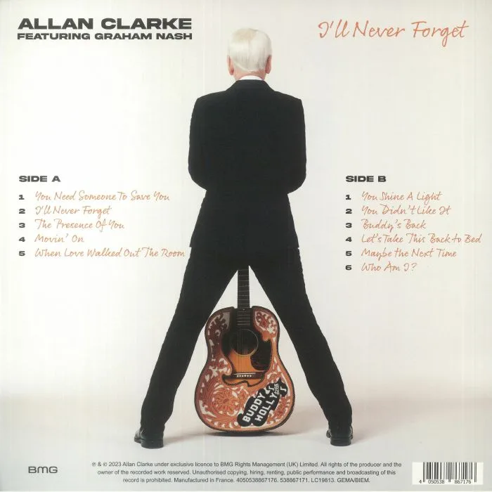 Обратная сторона обложки — Allan CLARKE — I'll Never Forget