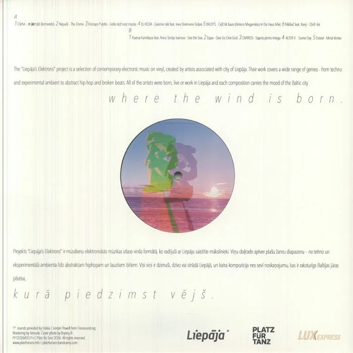 Back cover — VARIOUS — Liepaja's Elektrons