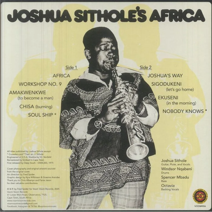 Back cover — Joshua SITHOLE — Joshua Sithole's Africa