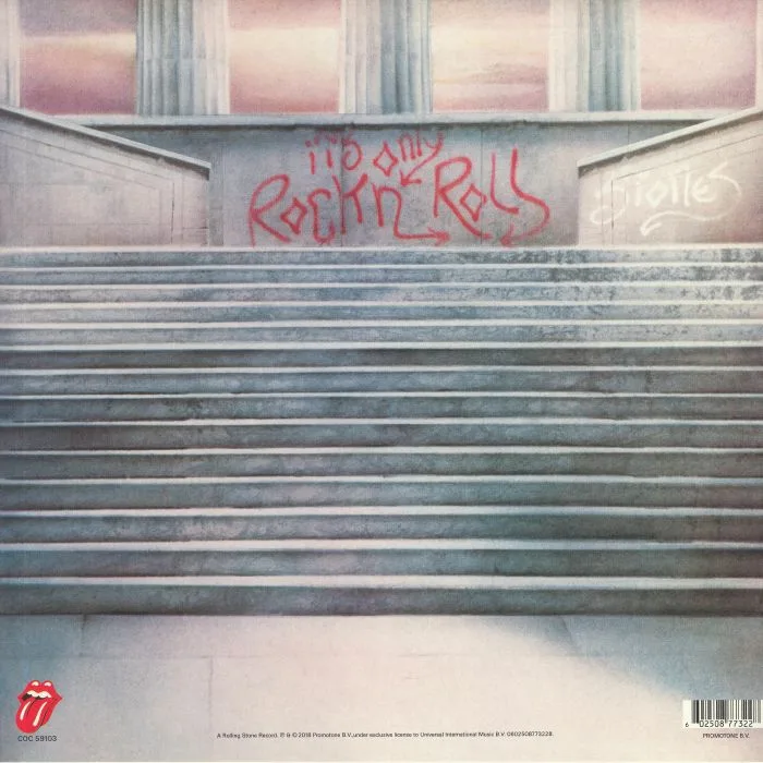 Back cover — The ROLLING STONES — It's Only Rock'n Roll (half speed remastered)