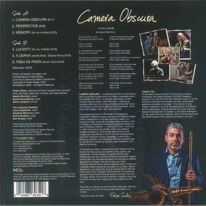 Back cover — Felipe SALLES — Camera Obscura