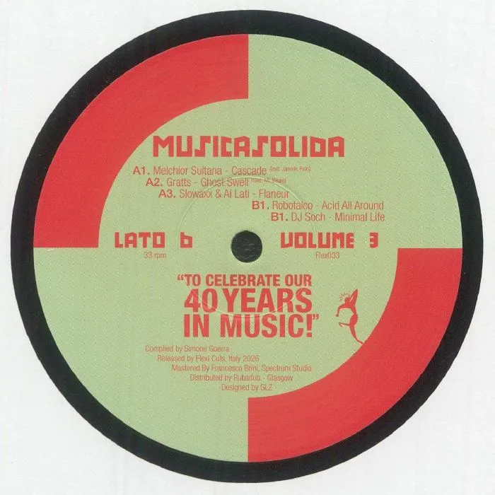 Back cover — MELCHIOR SULTANA / GRATTS / SLOWAXX / AI LATI / ROBOTALCO / DJ SOCH — Musica Solida Vol 3