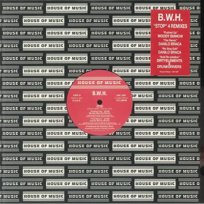 Front cover — BWH — Stop (remixes)