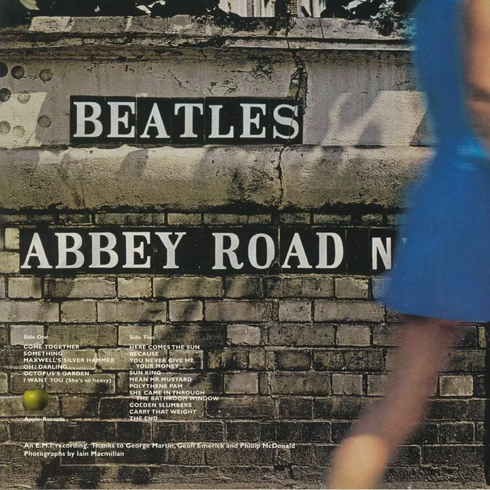 Обратная сторона обложки — The BEATLES — Abbey Road: 50th Anniversary Edition