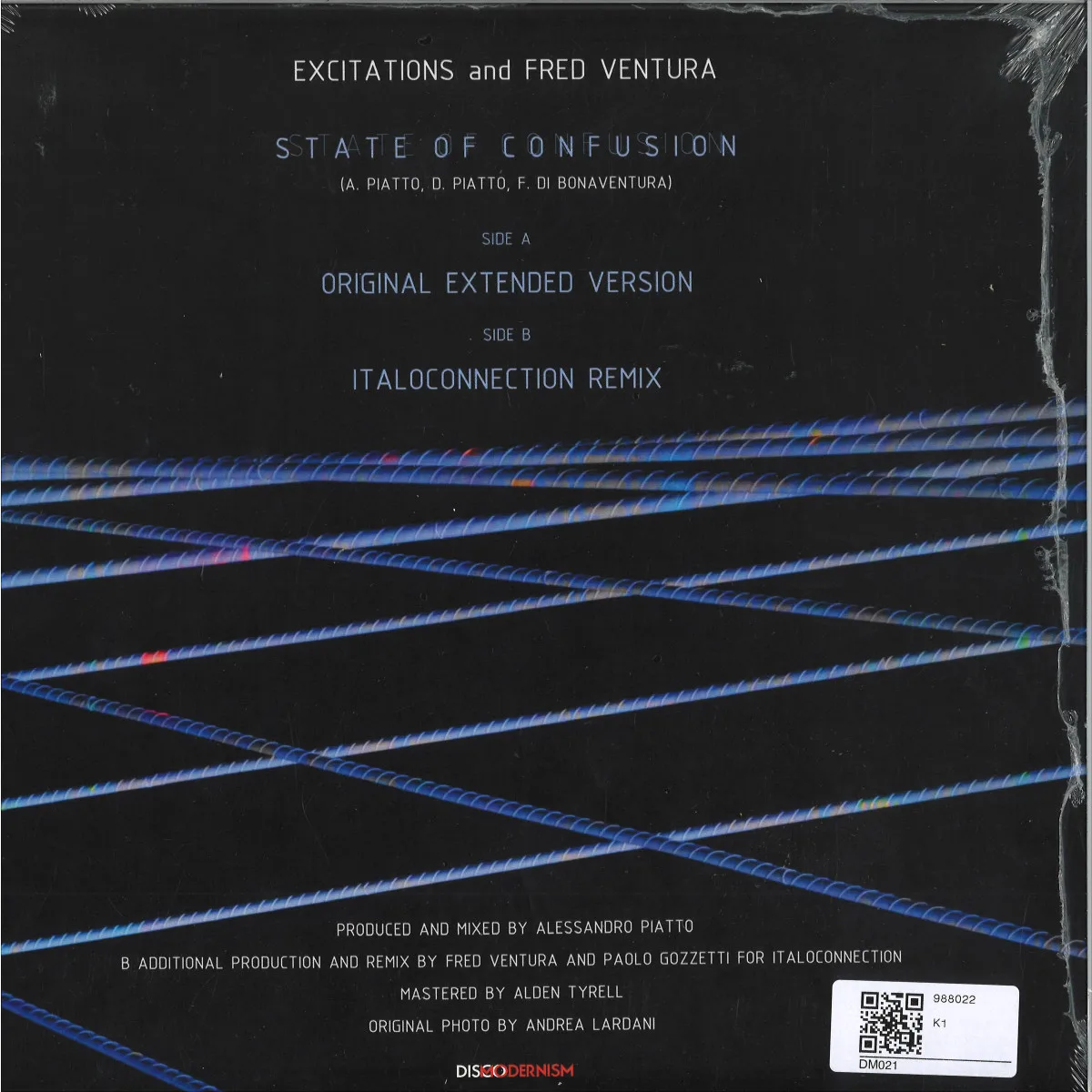 Обратная сторона обложки — ExcitationsandFred Ventura — State Of Confusion