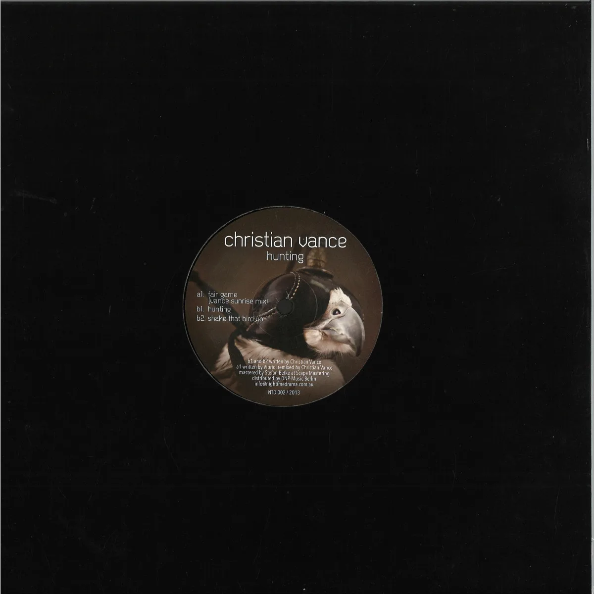 Обратная сторона обложки — Christian Vance — Hunting EP