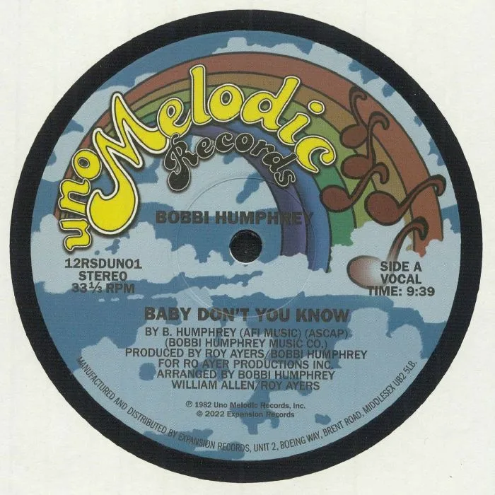 Front cover — Bobby HUMPHREY — Baby Don't You Know (40th Anniversary Edition) (Record Store Day RSD 2022)