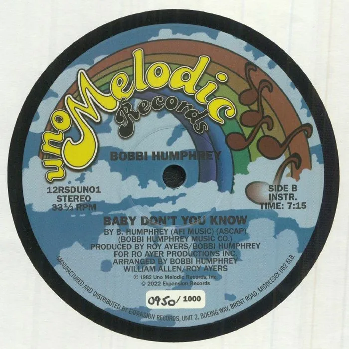 Back cover — Bobby HUMPHREY — Baby Don't You Know (40th Anniversary Edition) (Record Store Day RSD 2022)