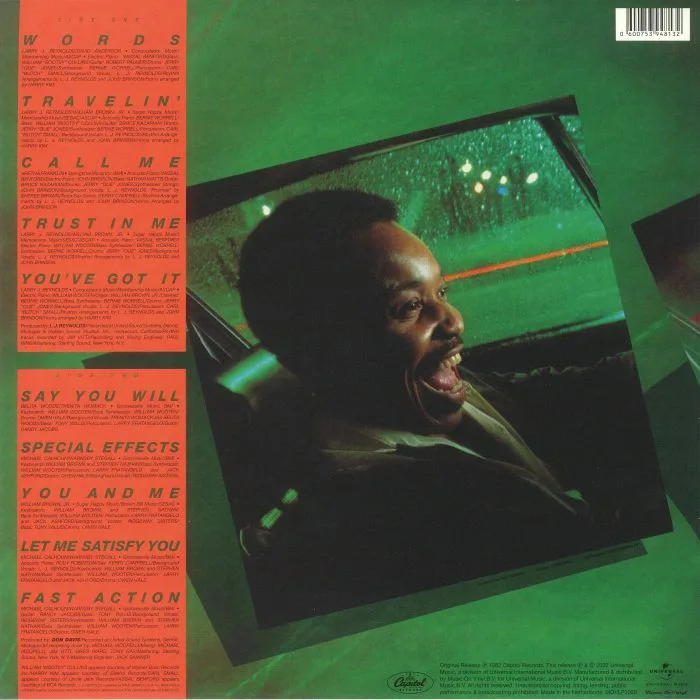 Обратная сторона обложки — LJ REYNOLDS — Travelin' (reissue)