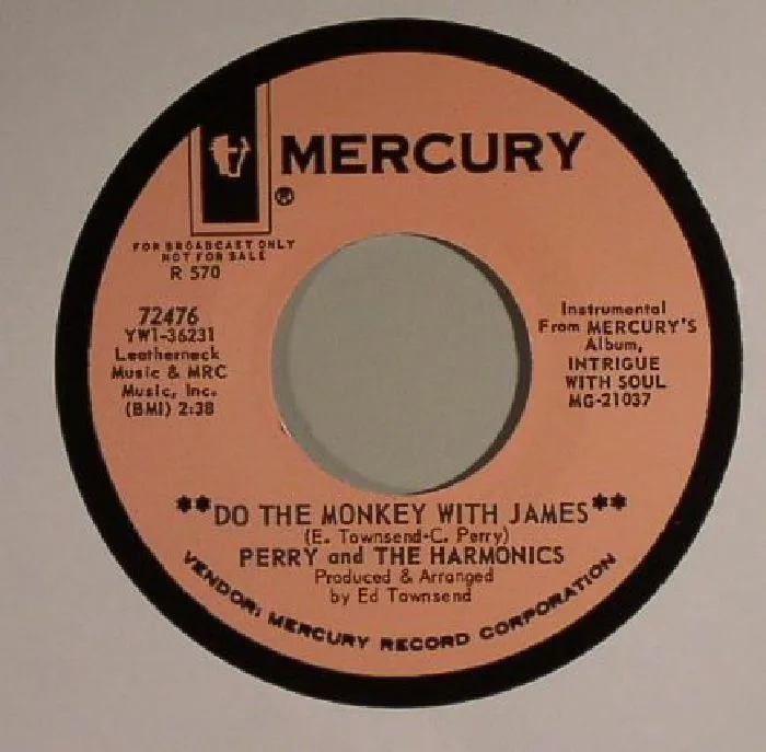 Лицевая сторона обложки — PERRY & THE HARMONICS — Do The Monkey With James