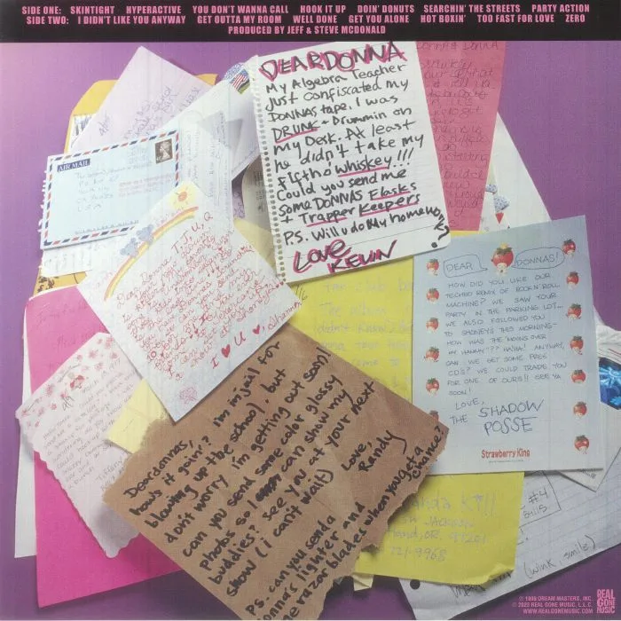 Обратная сторона обложки — The DONNAS — Get Skintight (remastered)