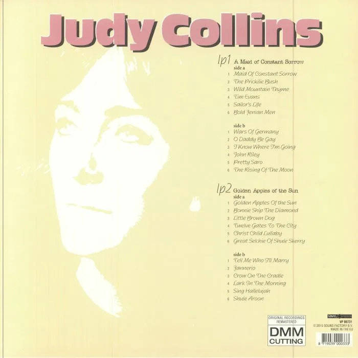 Обратная сторона обложки — Judy COLLINS — Golden Voice Of Folk