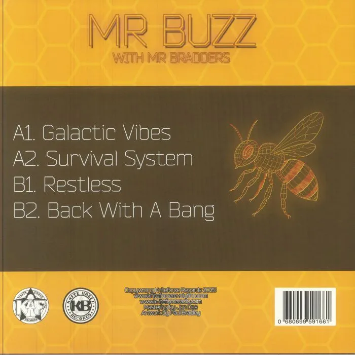 Обратная сторона обложки — MR BUZZ / MR BRADDERS — The Galactic Vibes EP