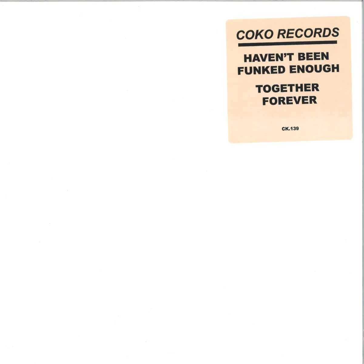 Coko Records — Havent Been Funked /extras