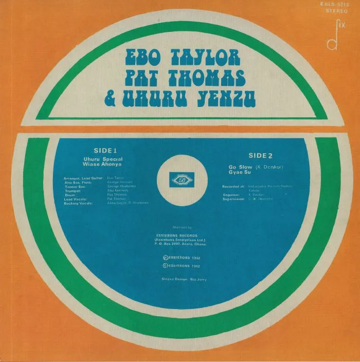 Обратная сторона обложки — Ebo TAYLOR / PAT THOMAS / UHURU YENZU — Hitsville Re Visited
