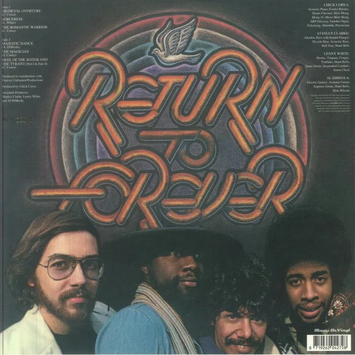Обратная сторона обложки — RETURN TO FOREVER — Romantic Warrior (50th Anniversary Edition)