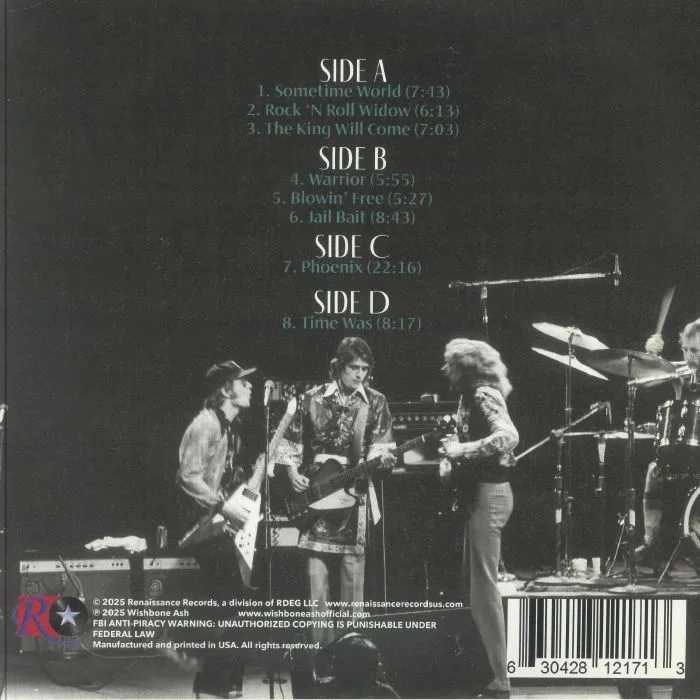 Обратная сторона обложки — WISHBONE ASH — Live At The Capitol Theater January 19 1974