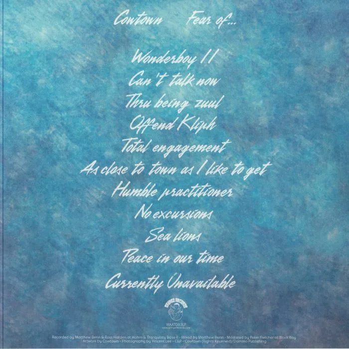 Back cover — COWTOWN — Fear Of