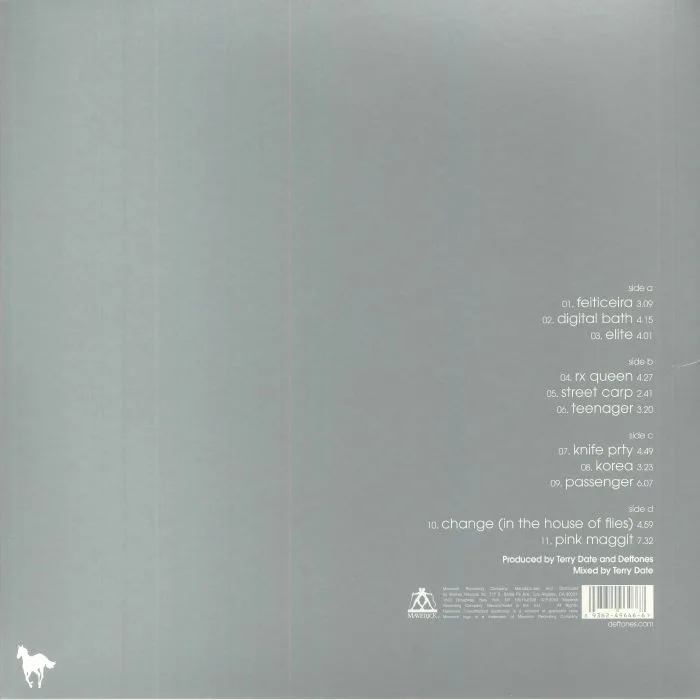 Обратная сторона обложки — DEFTONES — White Pony (reissue)