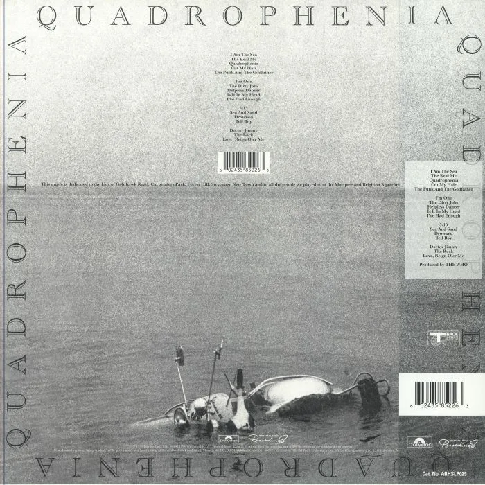 Back cover — The WHO — Quadrophenia (half speed remastered)