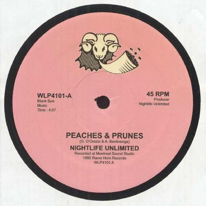 Front cover — NIGHTLIFE UNLIMITED — Peaches & Prunes