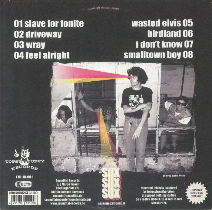 Back cover — SUX SUX SUX — Sux Sux Sux