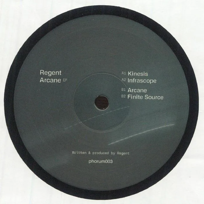 Back cover — REGENT — Arcane EP