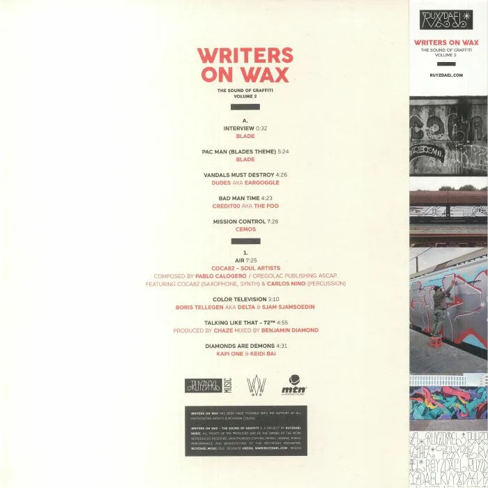 Обратная сторона обложки — VARIOUS — Writers On Wax: The Sound Of Graffiti Volume 2