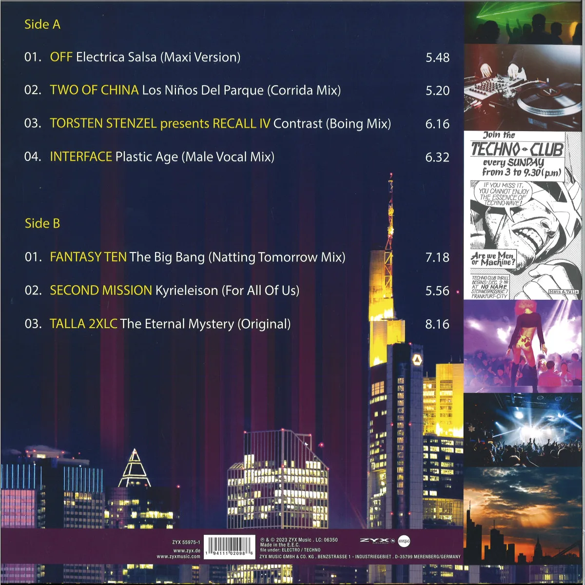 Back cover — Various — Retro Sound Of Frankfurt LP