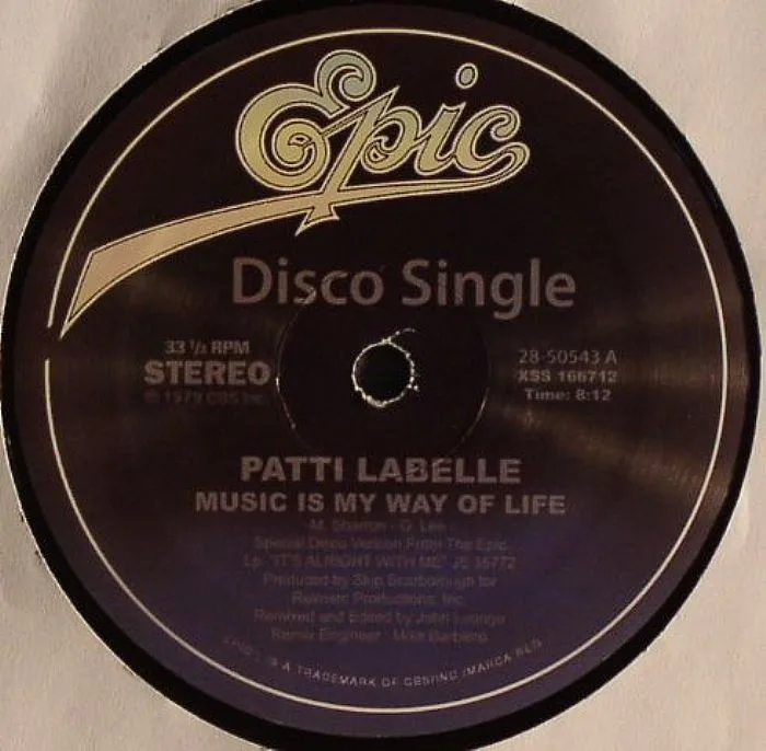 Front cover — Patti LABELLE — Music Is My Way Of Life