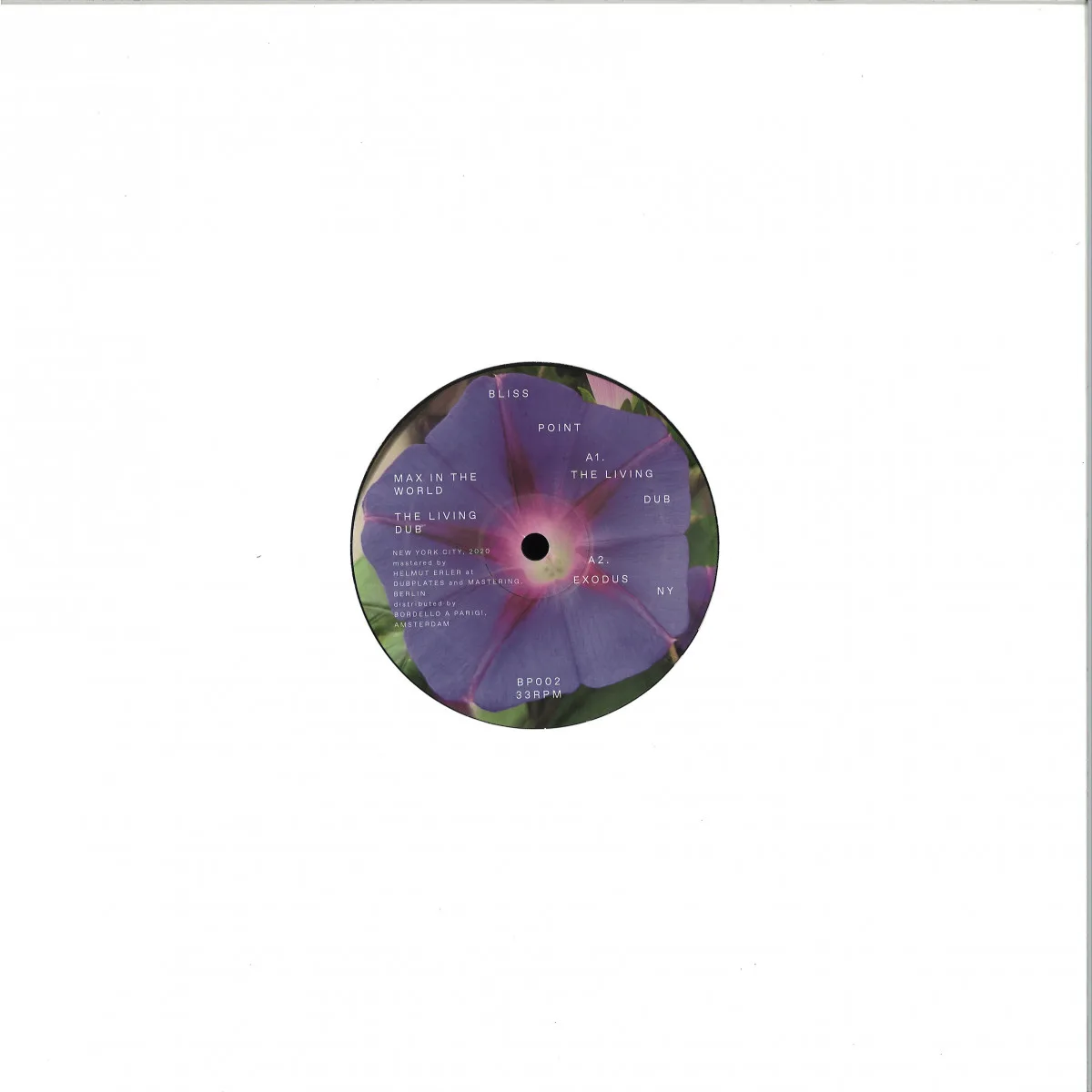 Обратная сторона обложки — Max In The World — THE LIVING DUB EP