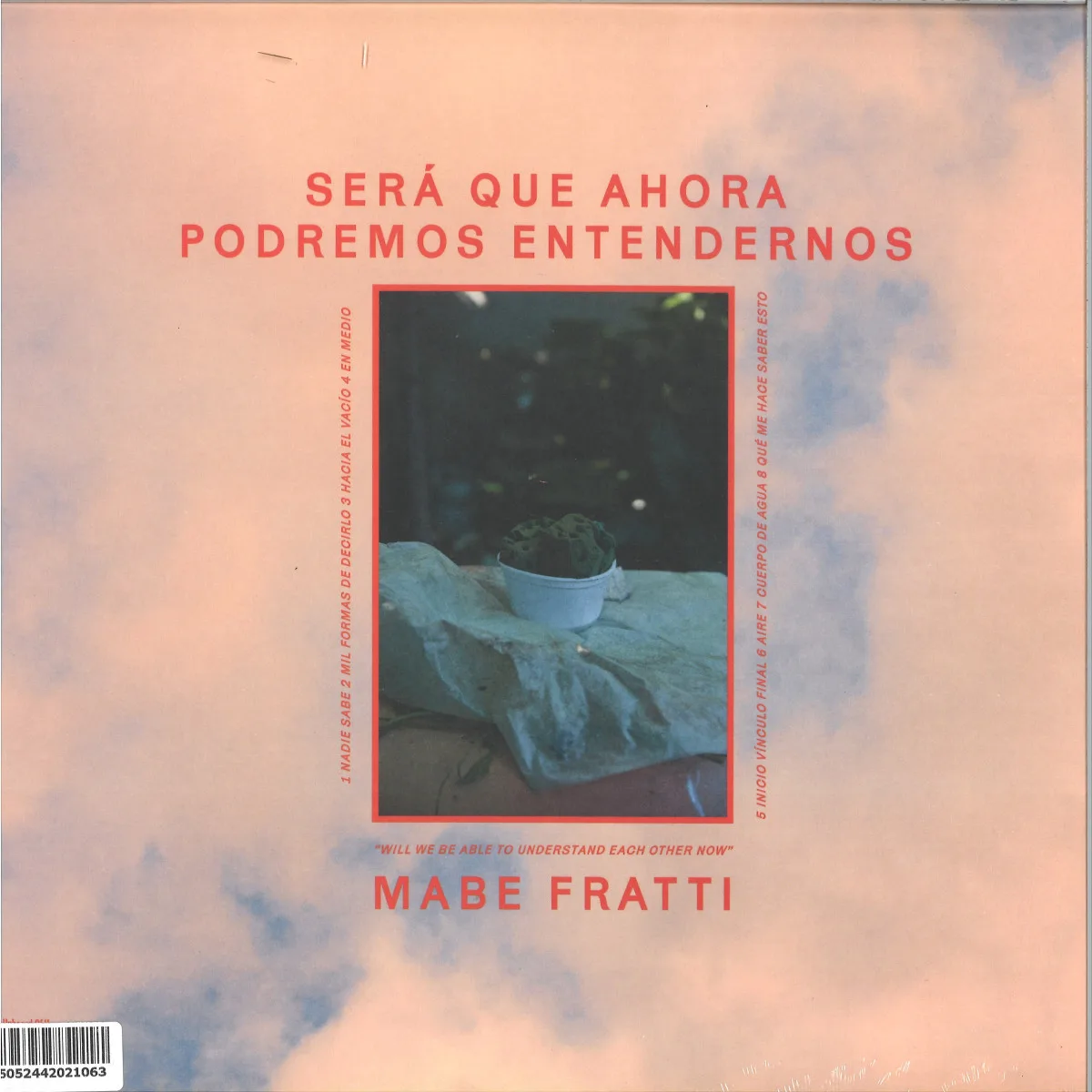 Обратная сторона обложки — Mabe Fratti — SERA QUE AHORA PODREMOS ENTENDERNOS