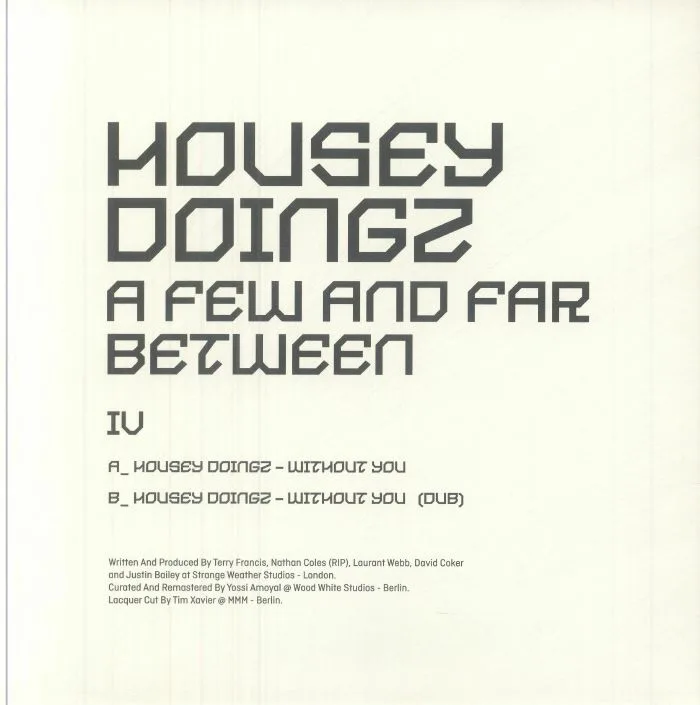 Back cover — HOUSEY DOINGZ — A Few & Far Between IV