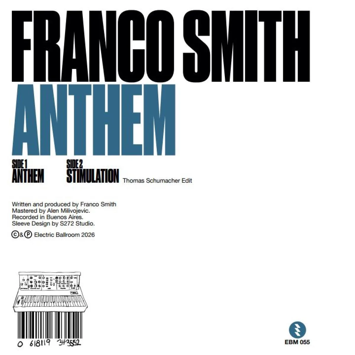 Обратная сторона обложки — Franco Smith — Anthem