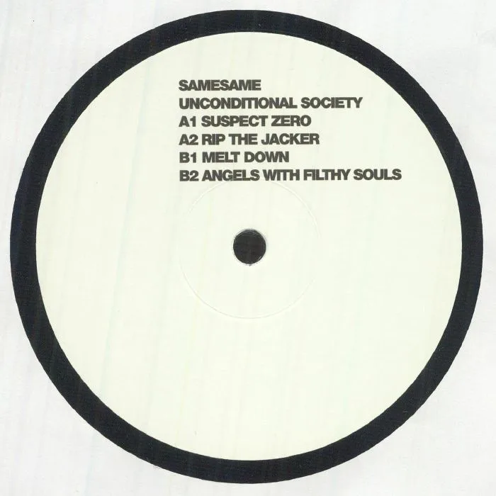 Лицевая сторона обложки — SAMESAME — Unconditional Society