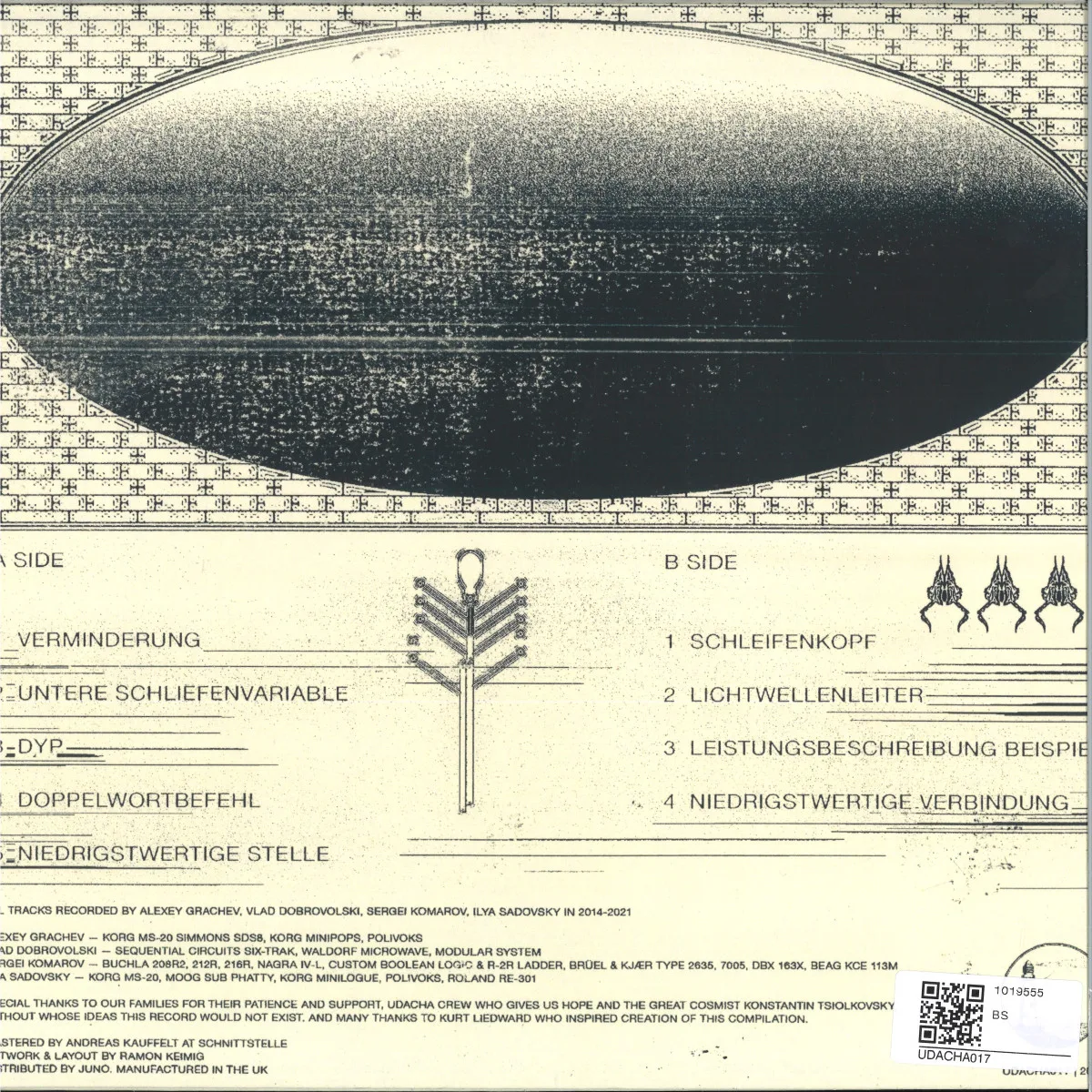 Back cover — Kurvenschreiber — Licht Ausgang LP