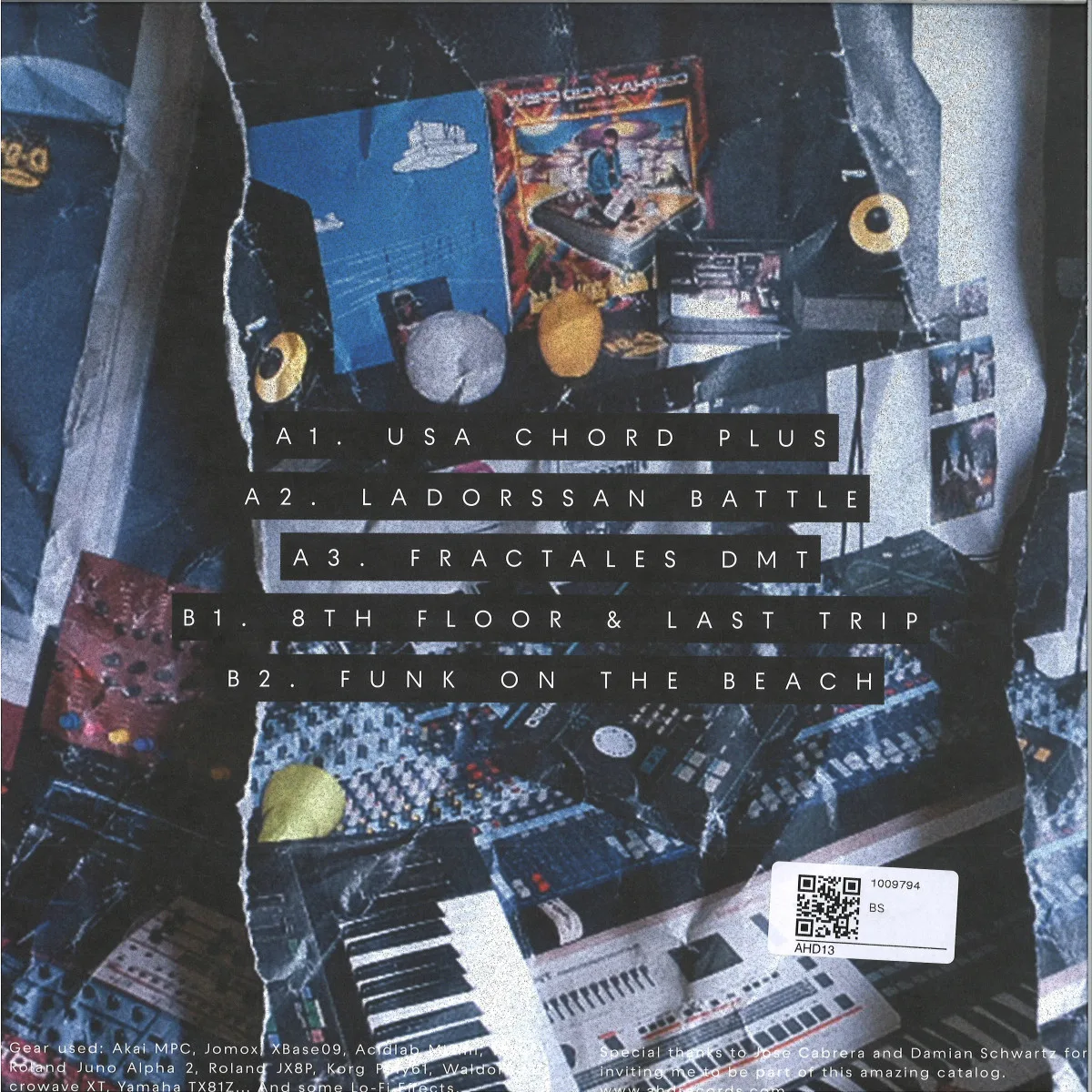 Обратная сторона обложки — Dj Aquatraxx — Octogonal Mind EP