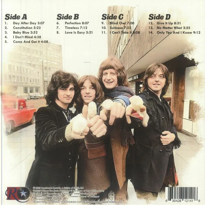 Обратная сторона обложки — BADFINGER — Live At The Cambridge Performance Center: Cambridge, Massachusetts March 31, 1974