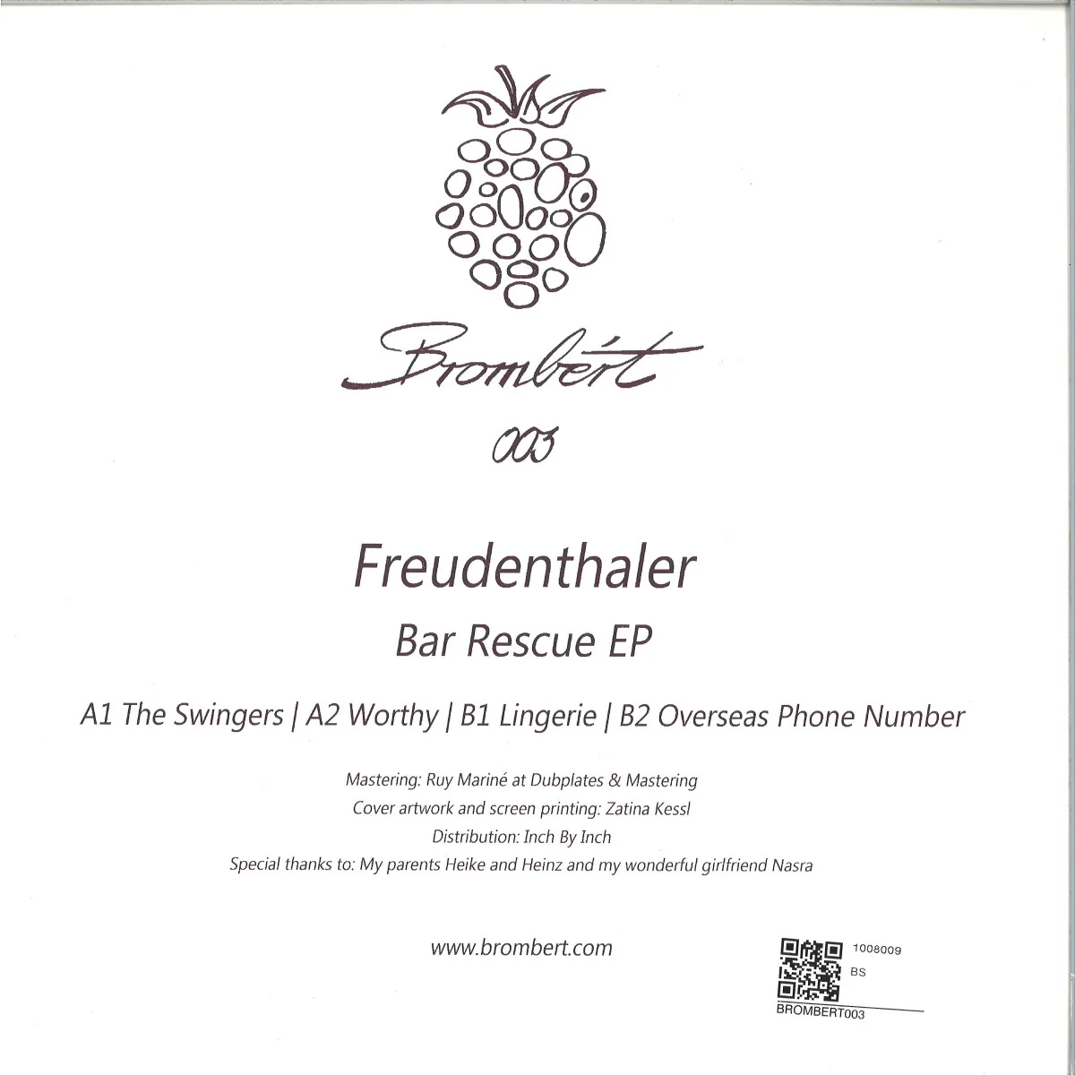 Back cover — Freudenthaler — Bar Rescue EP